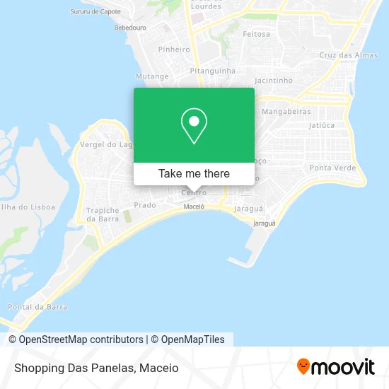 Shopping Das Panelas map