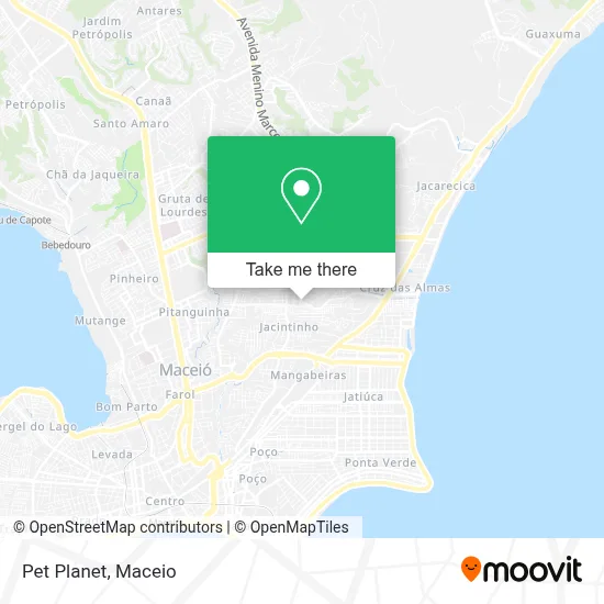Pet Planet map