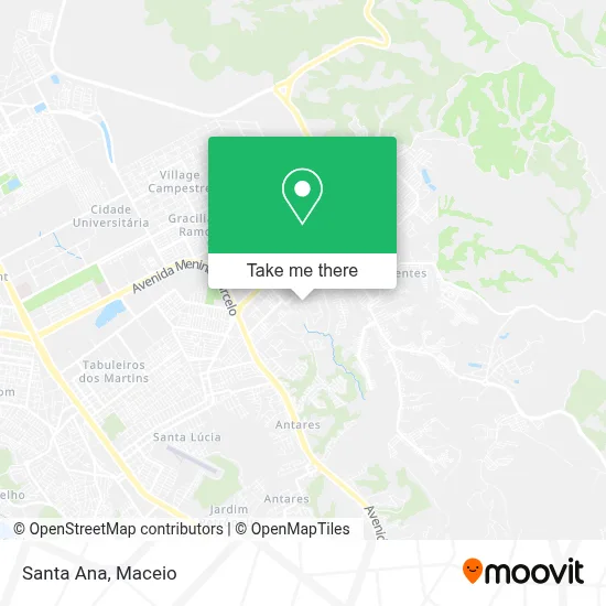 Santa Ana map