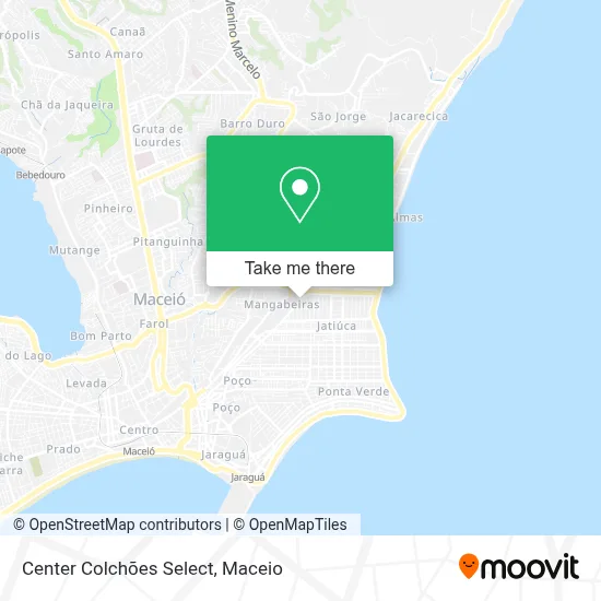 Center Colchões Select map