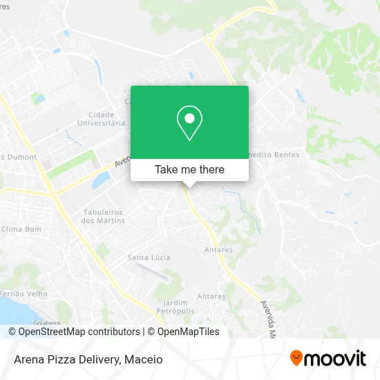 Arena Pizza Delivery map