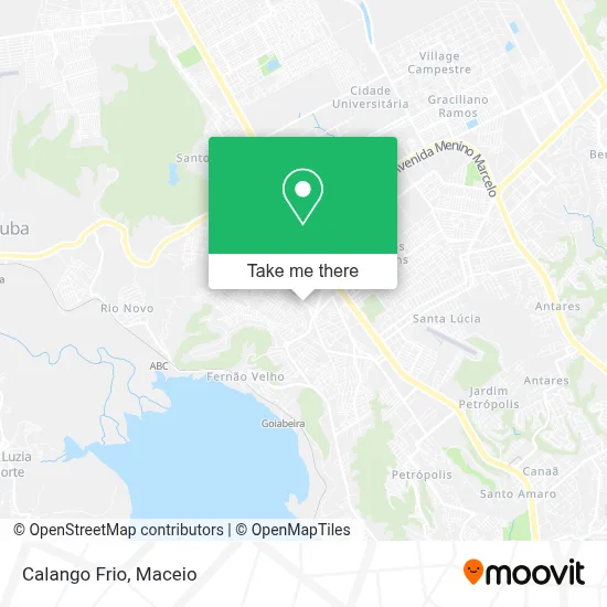 Calango Frio map