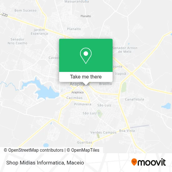 Shop Midias Informatica map