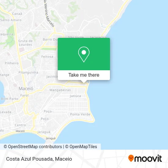 Costa Azul Pousada map