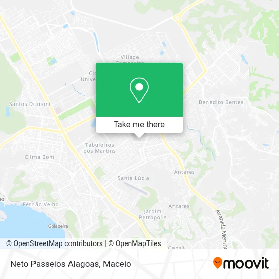 Neto Passeios Alagoas map