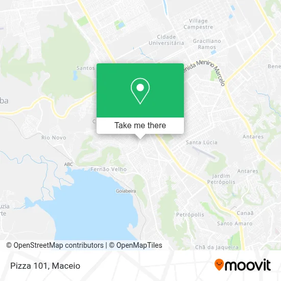 Pizza 101 map