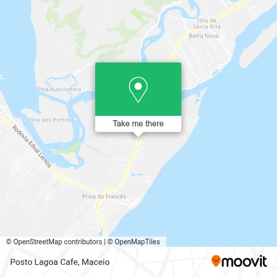 Posto Lagoa Cafe map