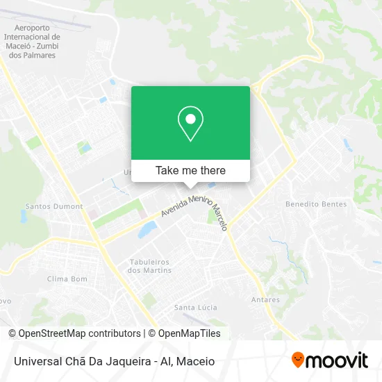 Universal Chã Da Jaqueira - Al map