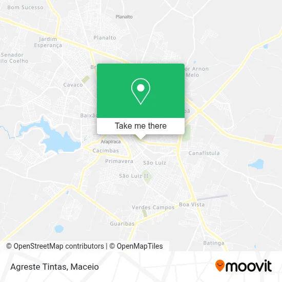 Agreste Tintas map