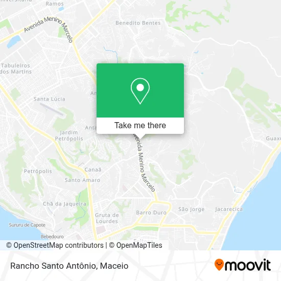 Rancho Santo Antônio map