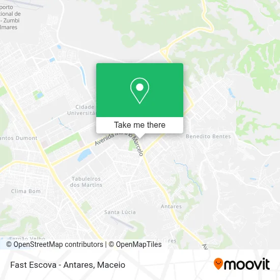 Fast Escova - Antares map