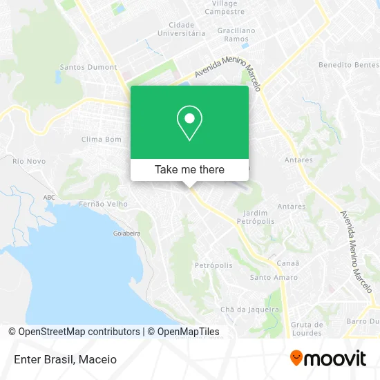 Enter Brasil map