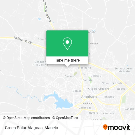 Green Solar Alagoas map