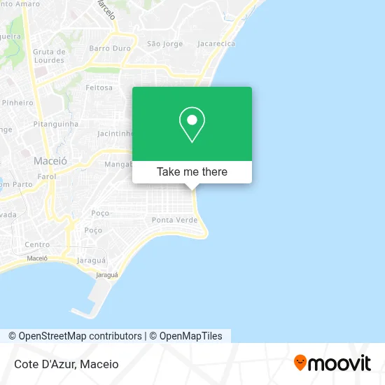 Cote D'Azur map