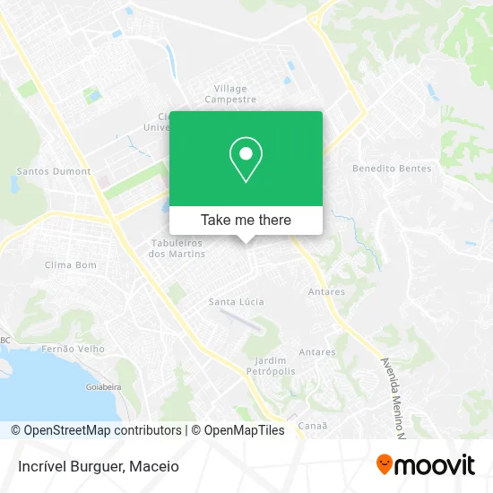 Incrível Burguer map