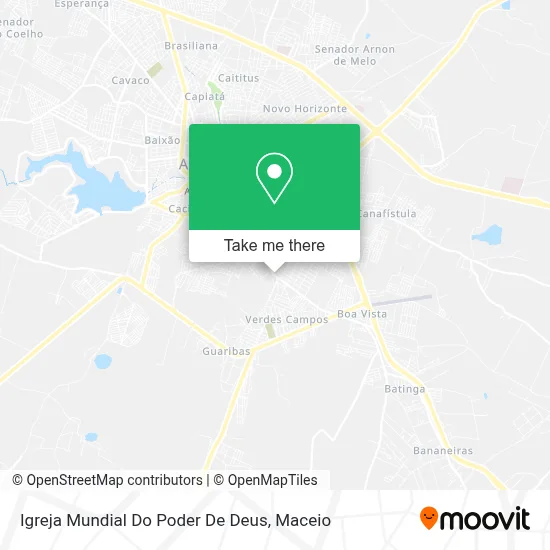 Igreja Mundial Do Poder De Deus map
