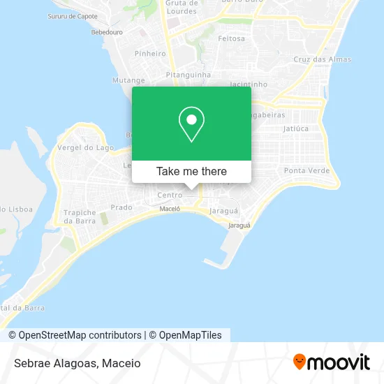 Sebrae Alagoas map