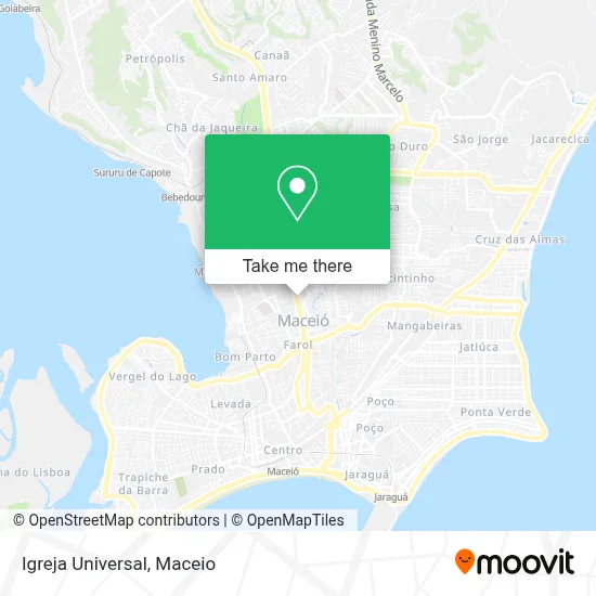 Igreja Universal map