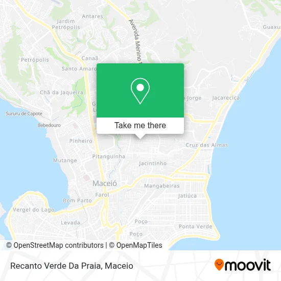 Recanto Verde Da Praia map