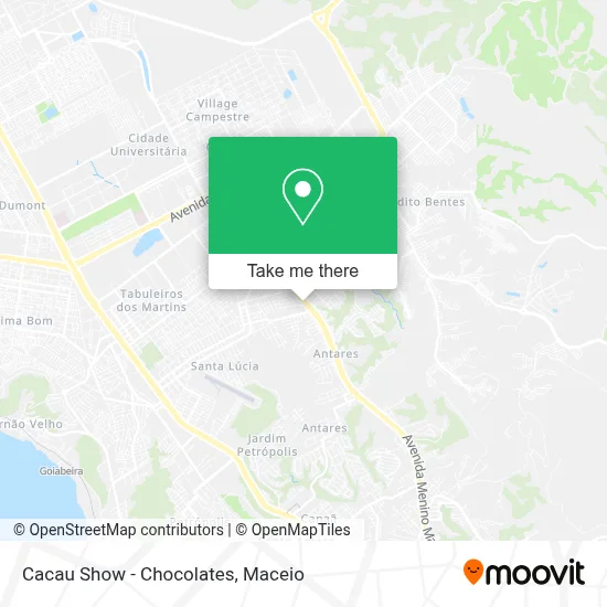 Cacau Show - Chocolates map