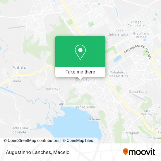Augustinho Lanches map
