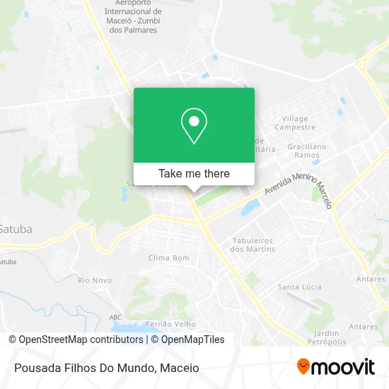 Pousada Filhos Do Mundo map