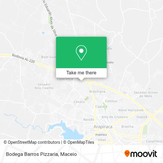 Bodega Barros Pizzaria map