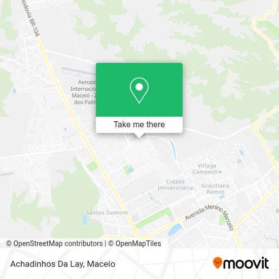 Achadinhos Da Lay map
