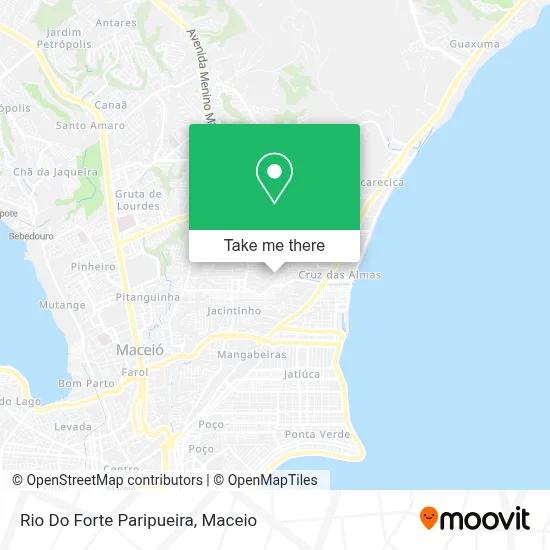 Rio Do Forte Paripueira map
