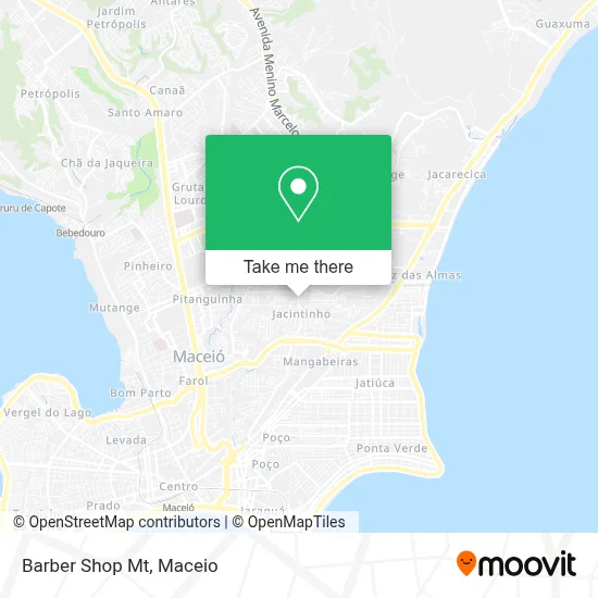 Barber Shop Mt map
