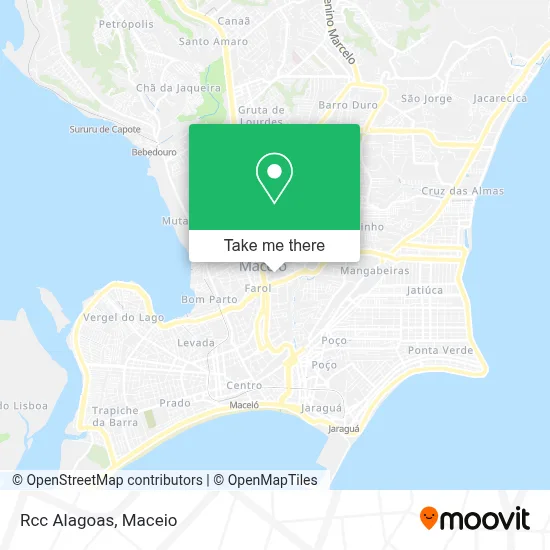 Rcc Alagoas map