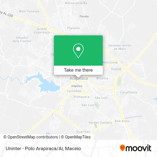 Uninter - Polo Arapiraca/Al map