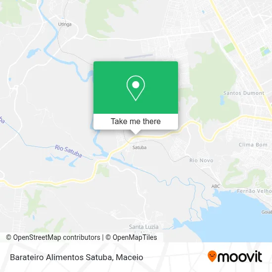 Barateiro Alimentos Satuba map