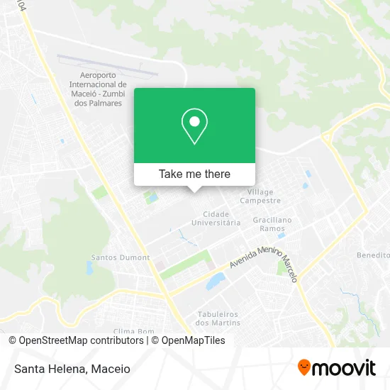 Santa Helena map