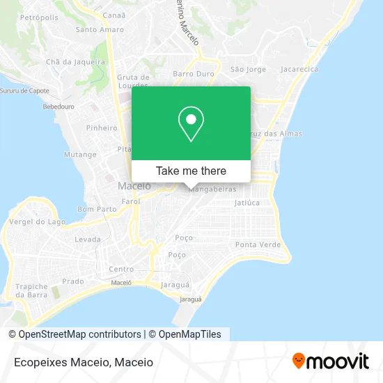 Ecopeixes Maceio map