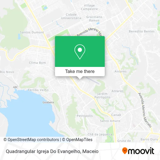Quadrangular Igreja Do Evangelho map