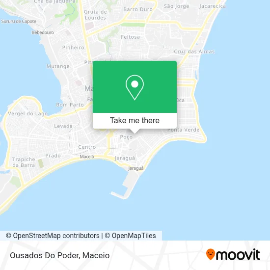 Ousados Do Poder map