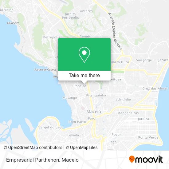 Empresarial Parthenon map