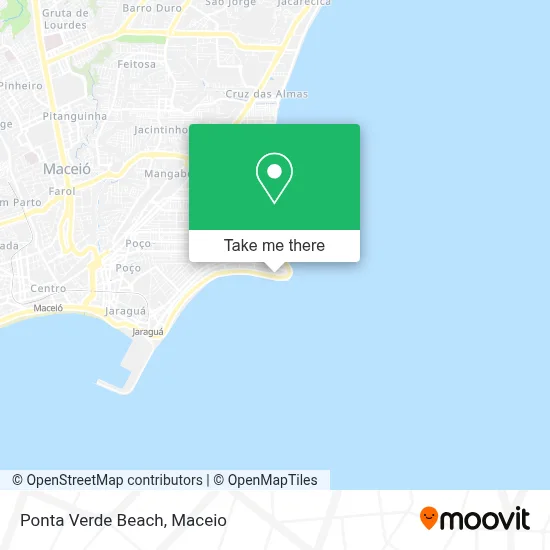 Ponta Verde Beach map