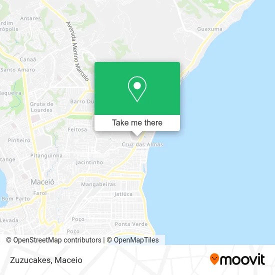 Zuzucakes map