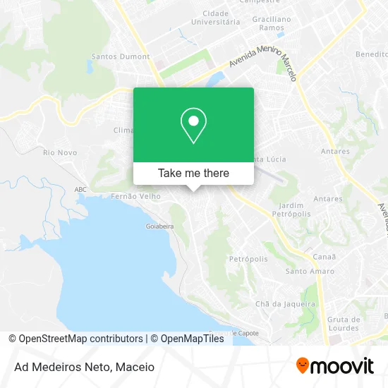 Ad Medeiros Neto map