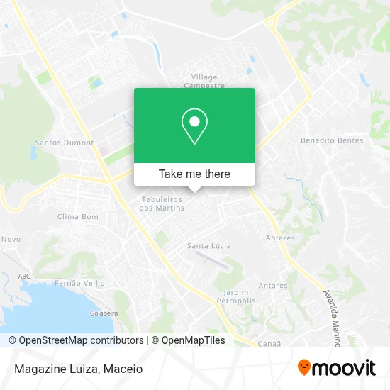 Magazine Luiza map