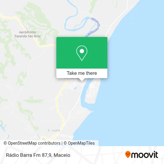 Rádio Barra Fm 87,9 map