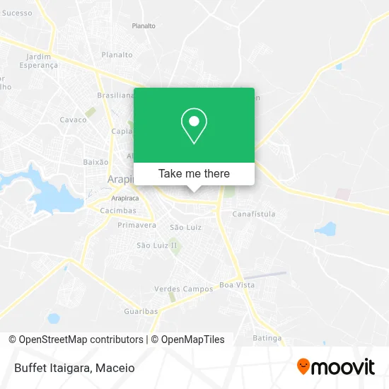 Buffet Itaigara map