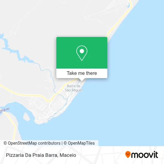 Pizzaria Da Praia Barra map