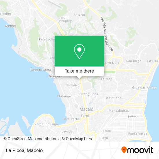 La Picea map