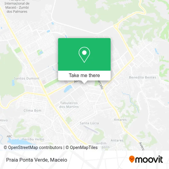 Praia Ponta Verde map