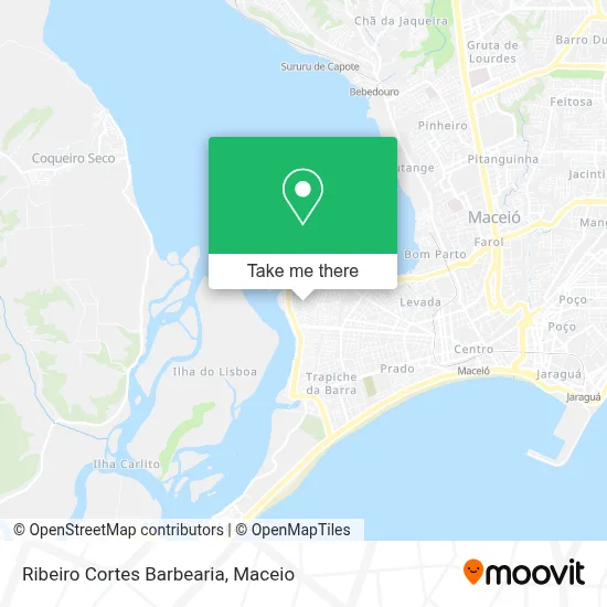 Ribeiro Cortes Barbearia map
