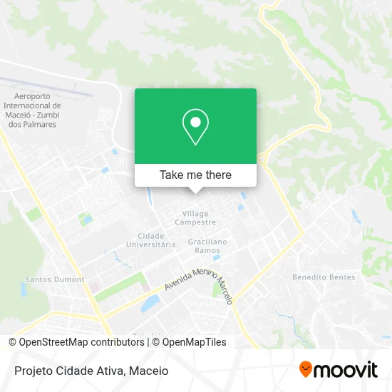 Projeto Cidade Ativa map