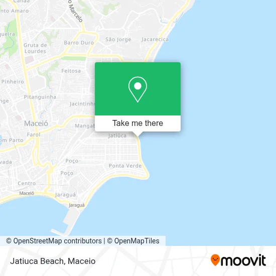 Jatiuca Beach map
